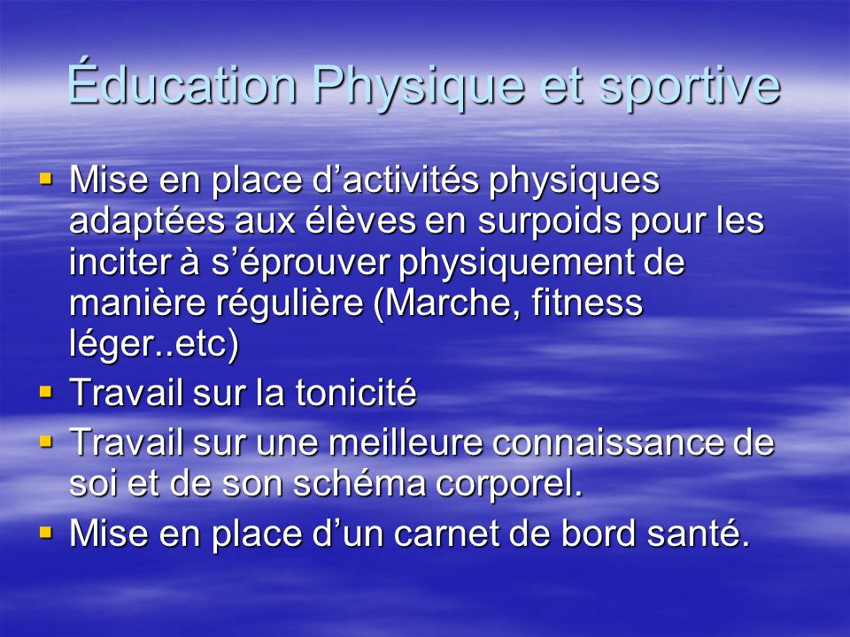 Éducation Physique et sportive