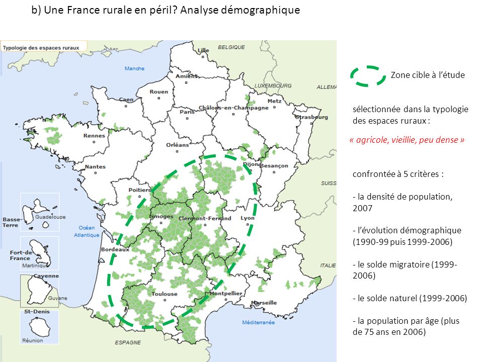 b) Une France rurale en péril Analyse démographique