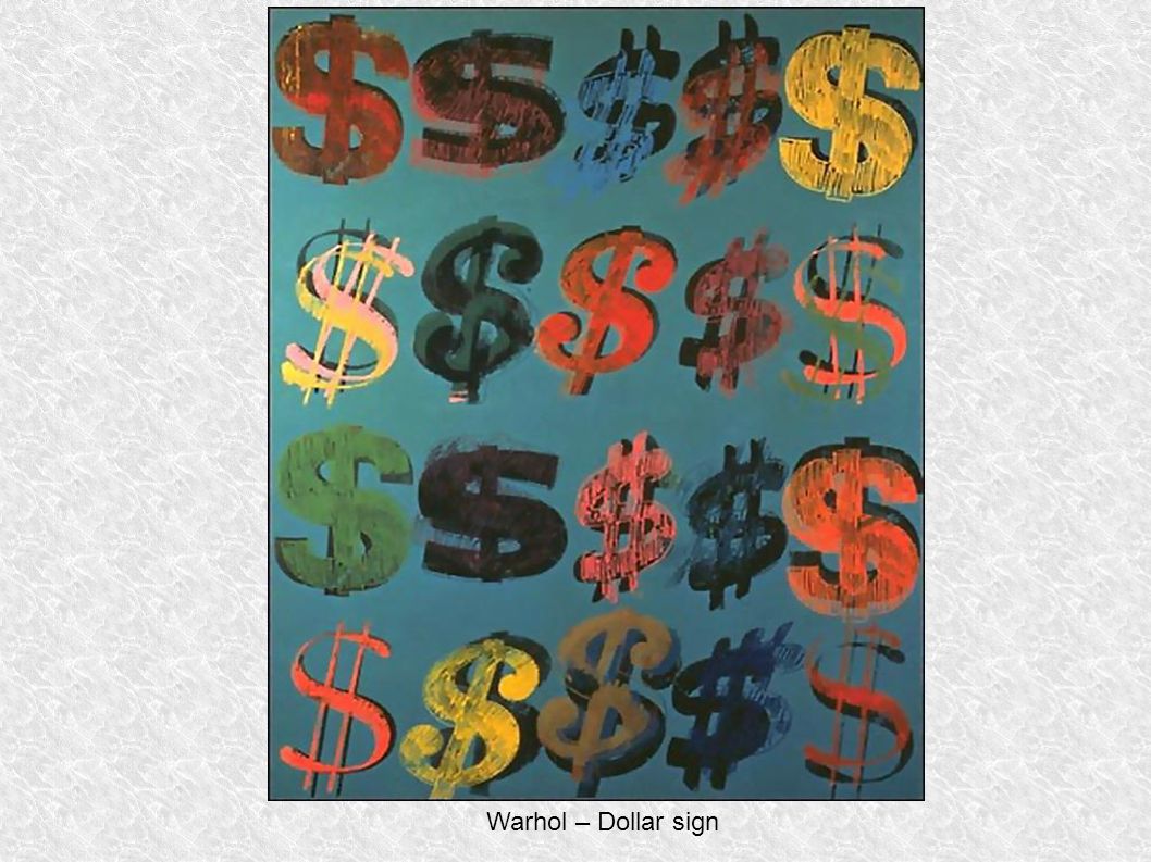 Warhol – Dollar sign