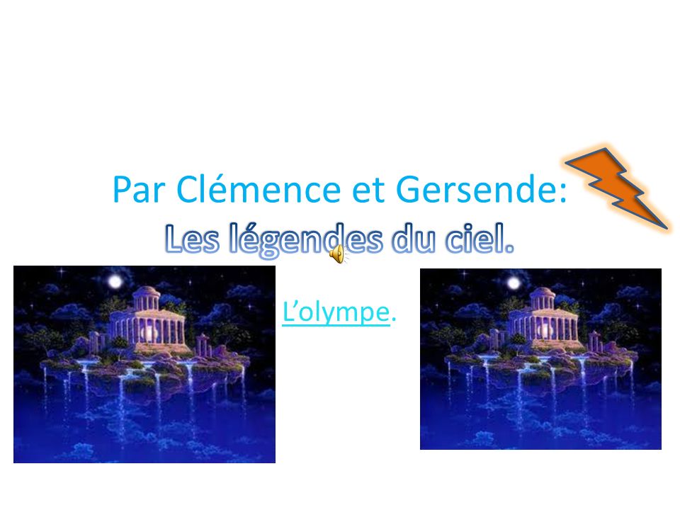 Par Clémence et Gersende: Les légendes du ciel.