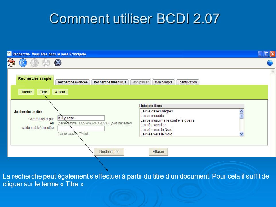 Comment utiliser BCDI 2.07