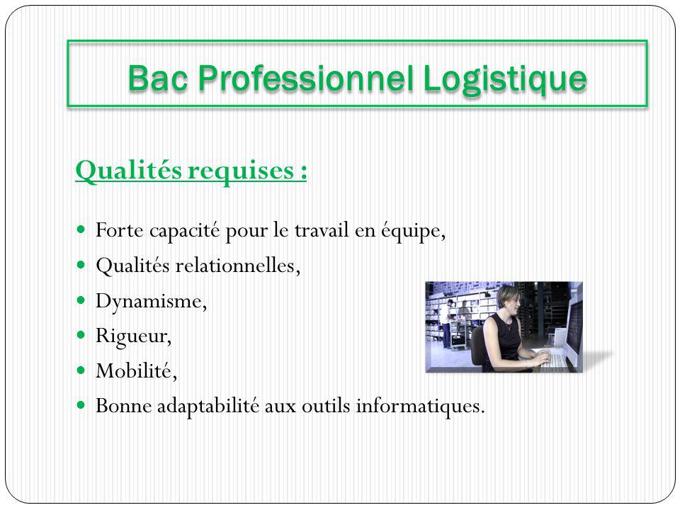 Bac Professionnel Logistique