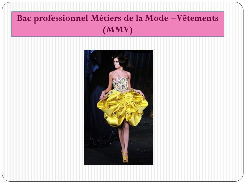 Bac professionnel Métiers de la Mode – Vêtements (MMV)
