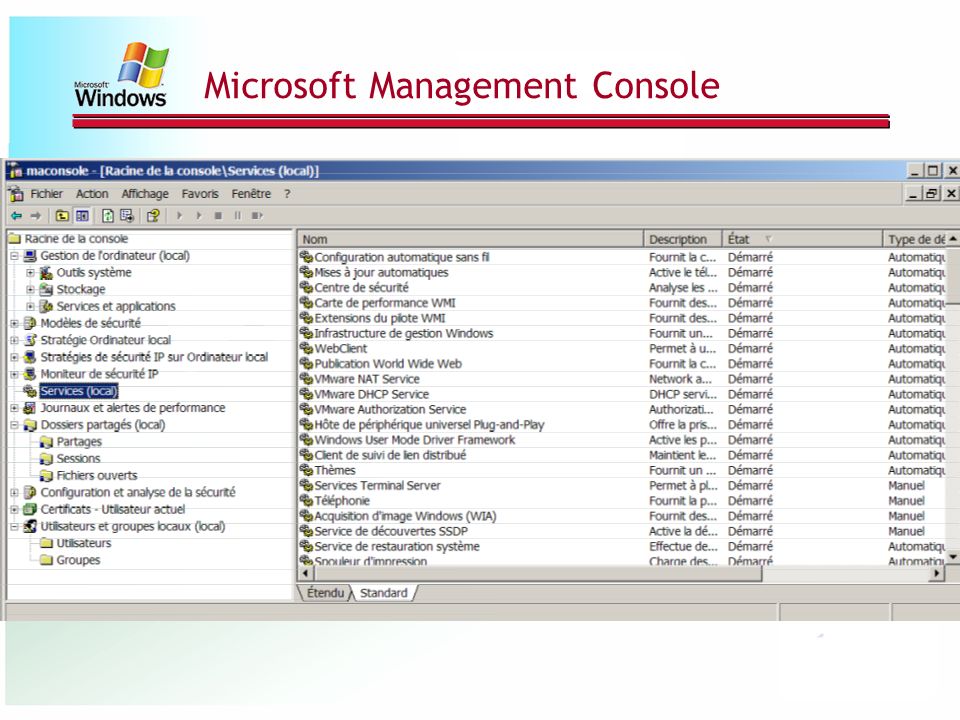 Microsoft Management Console