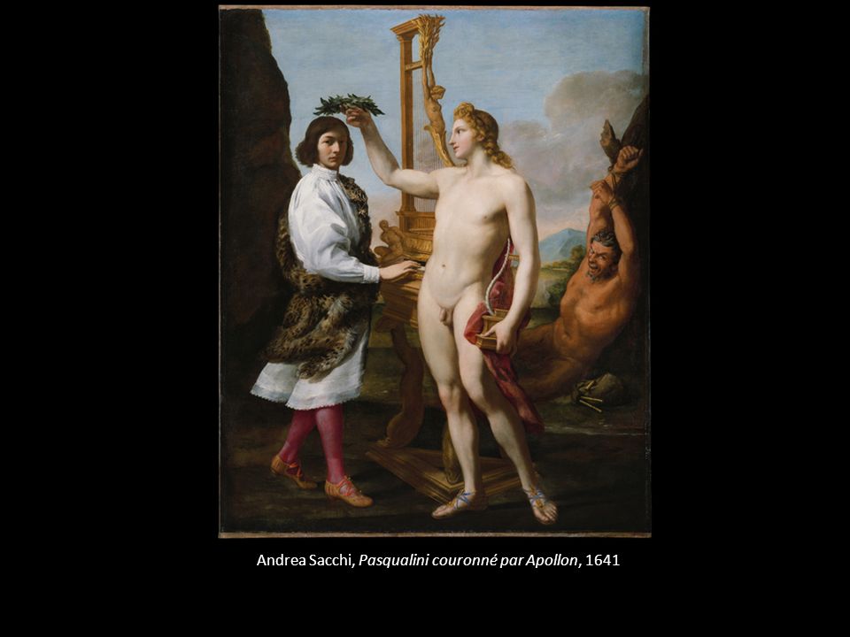 Andrea Sacchi, Pasqualini couronné par Apollon, 1641