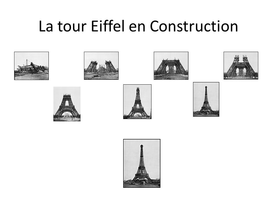 La tour Eiffel en Construction
