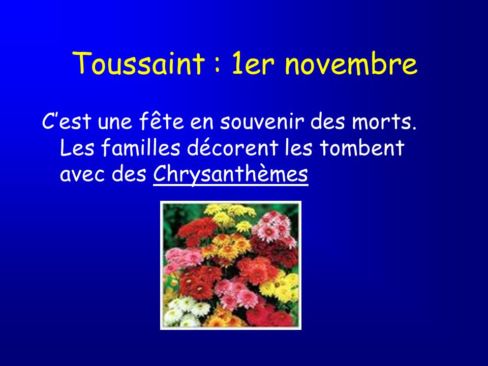 Toussaint : 1er novembre