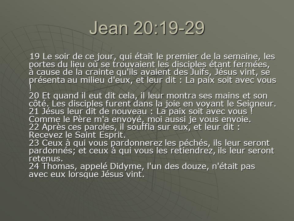 Jean 20:19-29