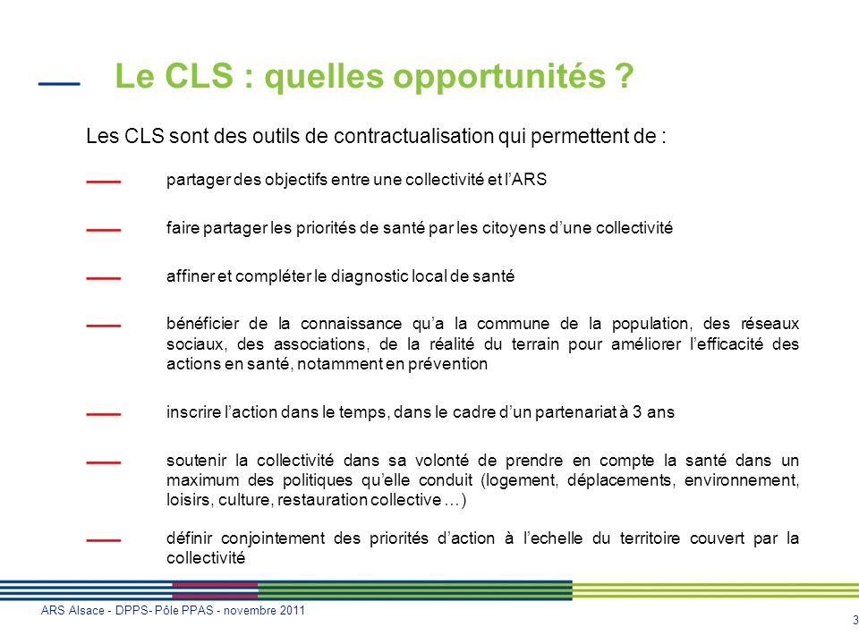 Le CLS : quelles opportunités