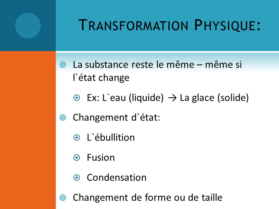 Transformation Physique: