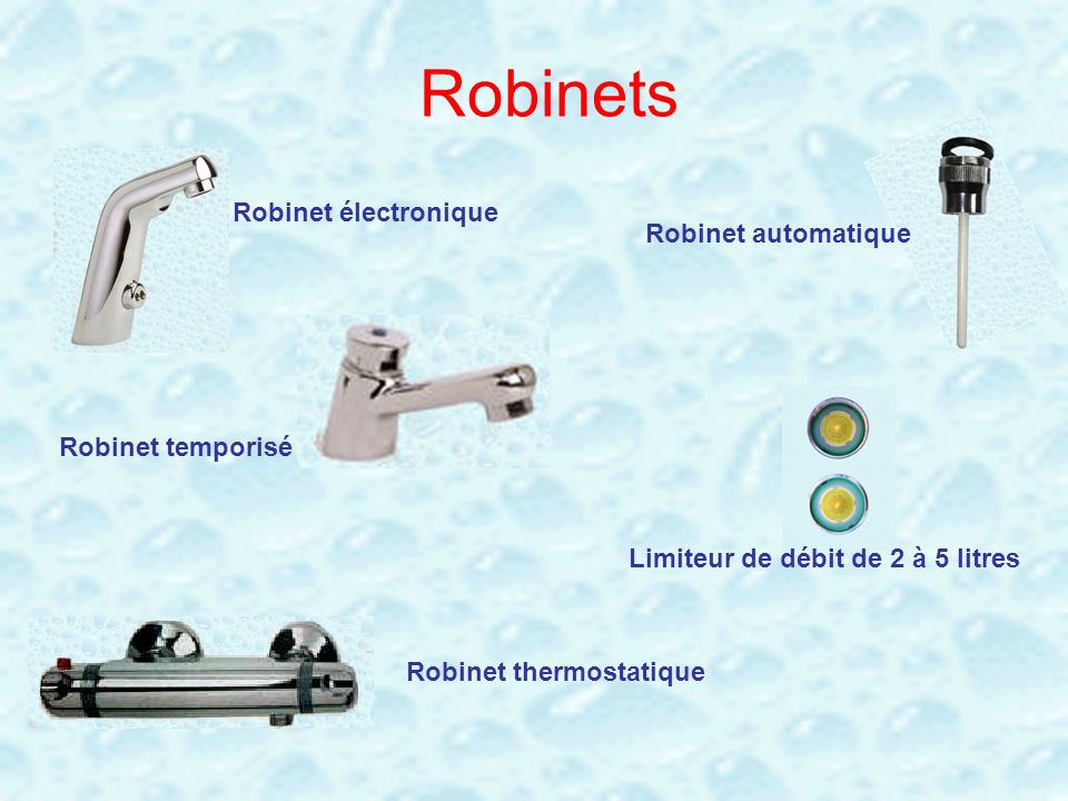 Limiteur de débit de 2 à 5 litres Robinet thermostatique