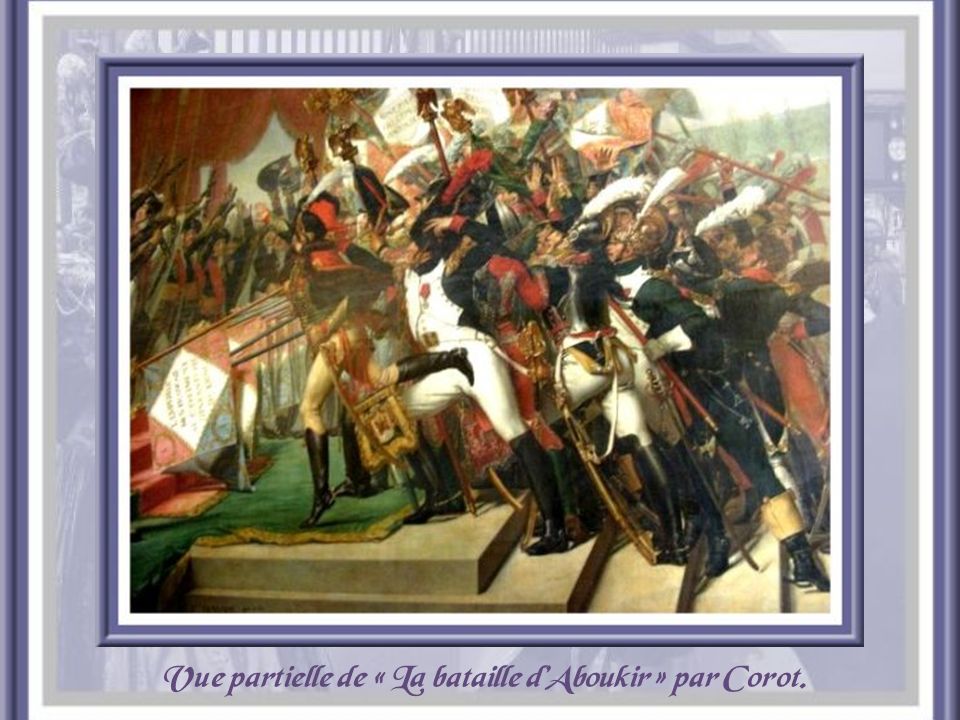 Vue partielle de « La bataille d’Aboukir » par Corot.