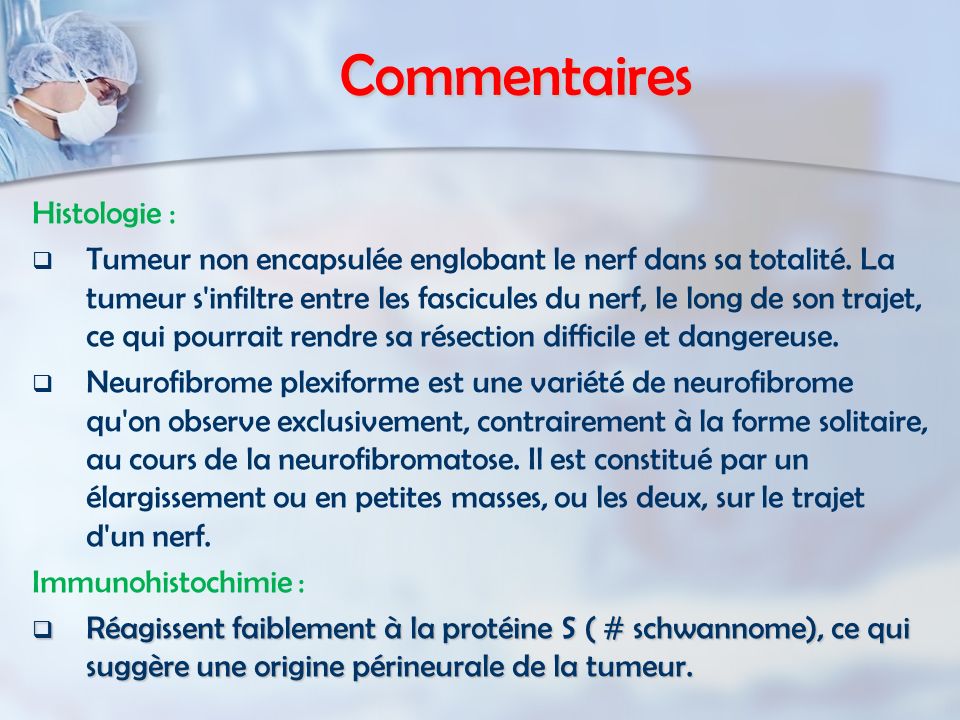 Commentaires Histologie :