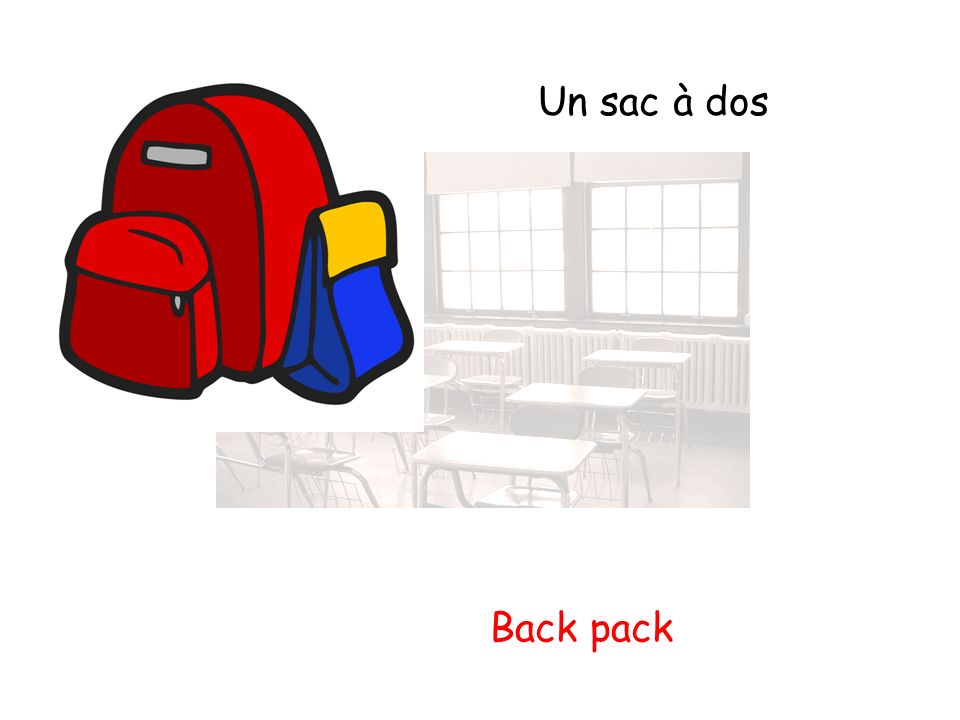 Un sac à dos Back pack