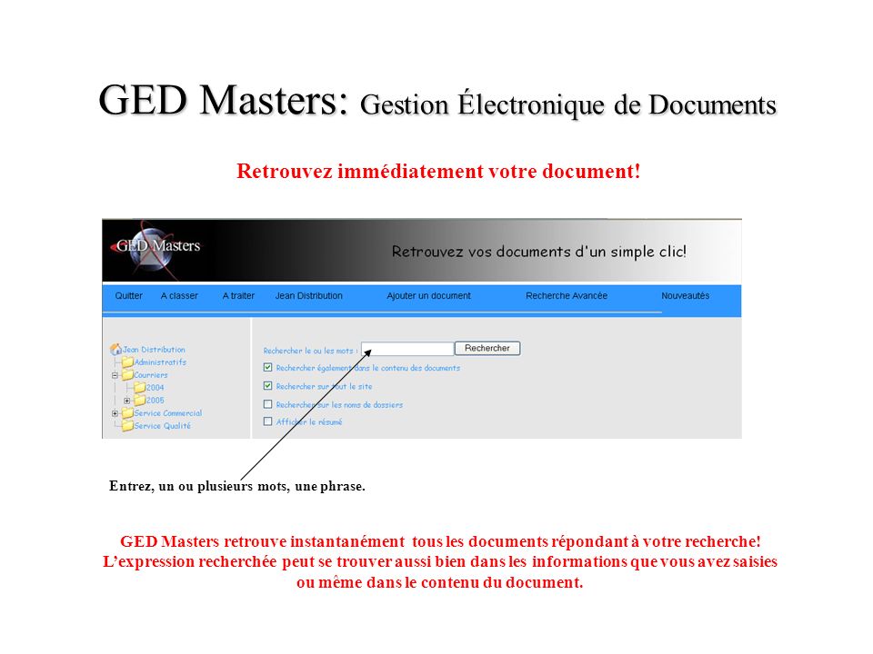 GED Masters: Gestion Électronique de Documents