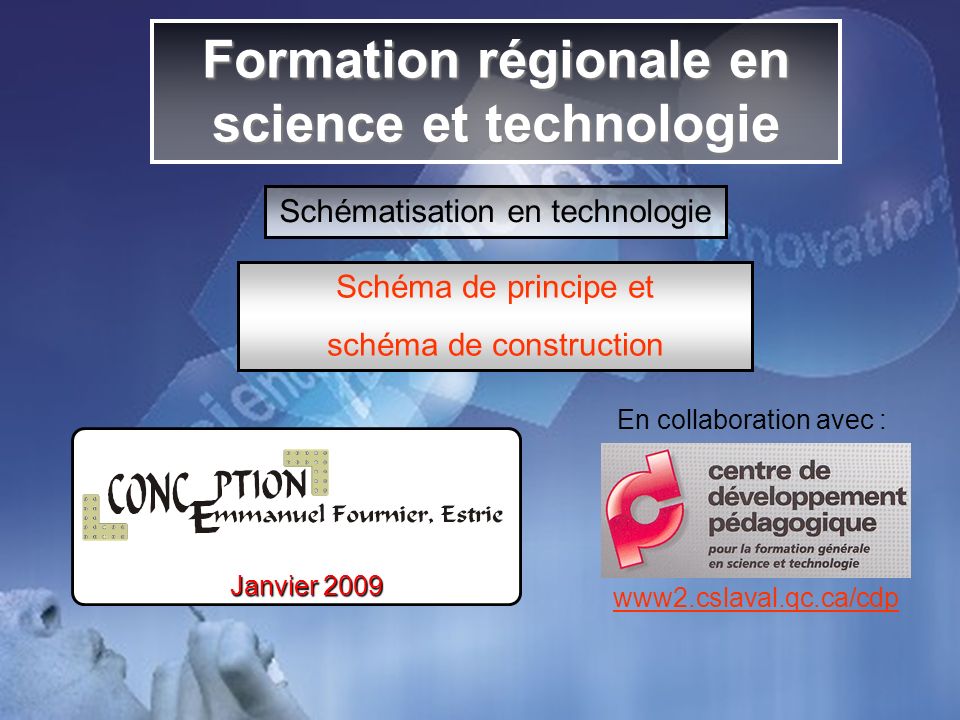 Formation régionale en science et technologie