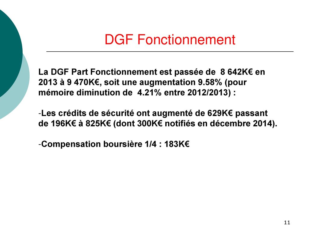 DGF Fonctionnement