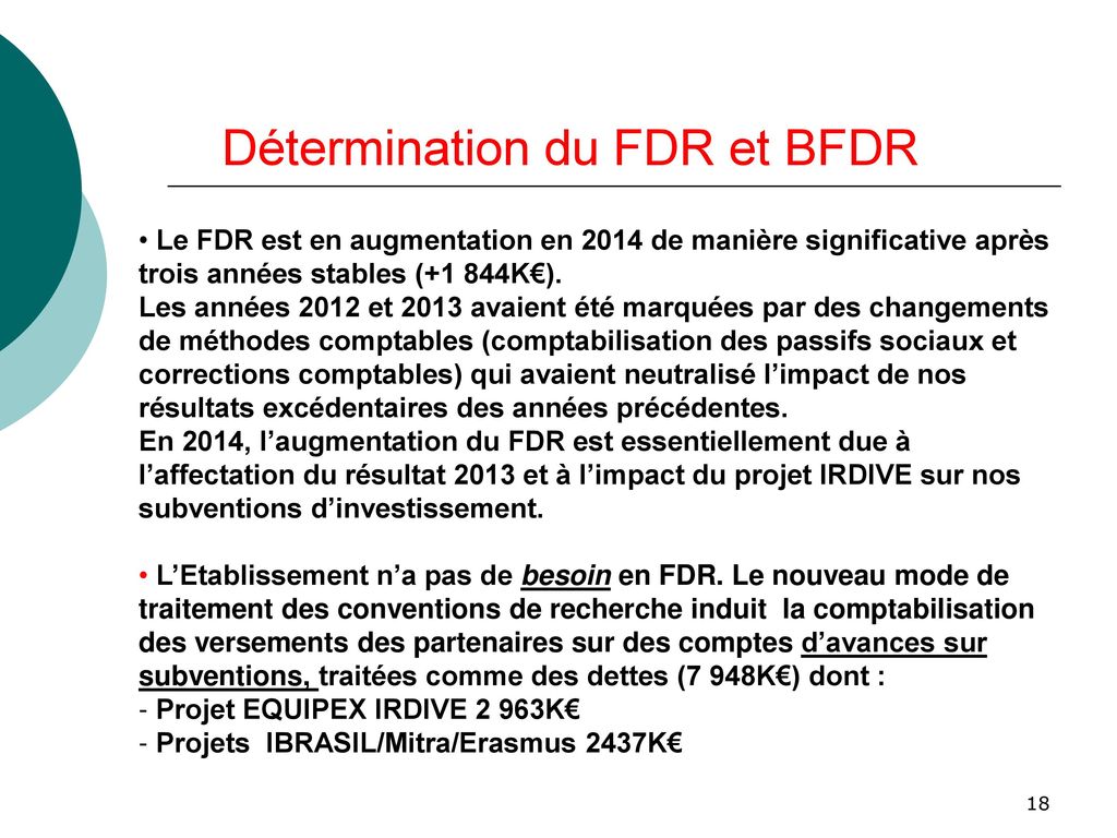 Détermination du FDR et BFDR