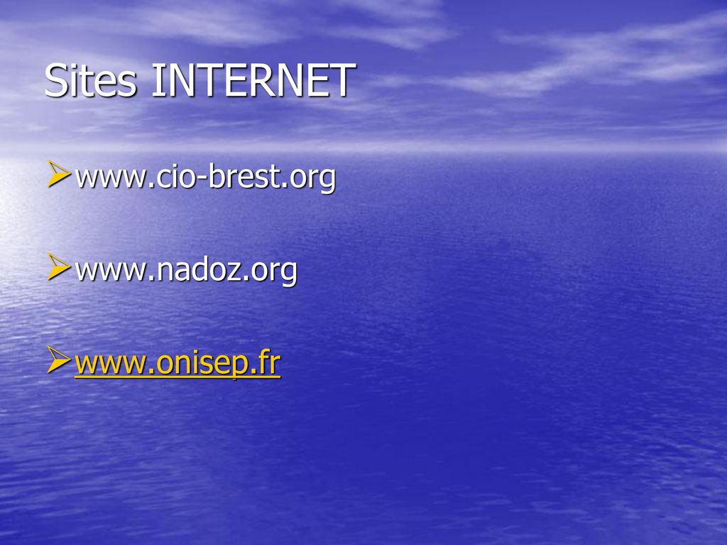 Sites INTERNET