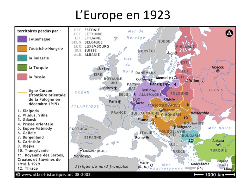 L’Europe en 1923