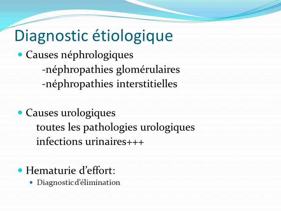 Diagnostic étiologique