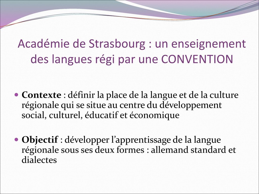 Académie de Strasbourg : un enseignement des langues régi par une CONVENTION