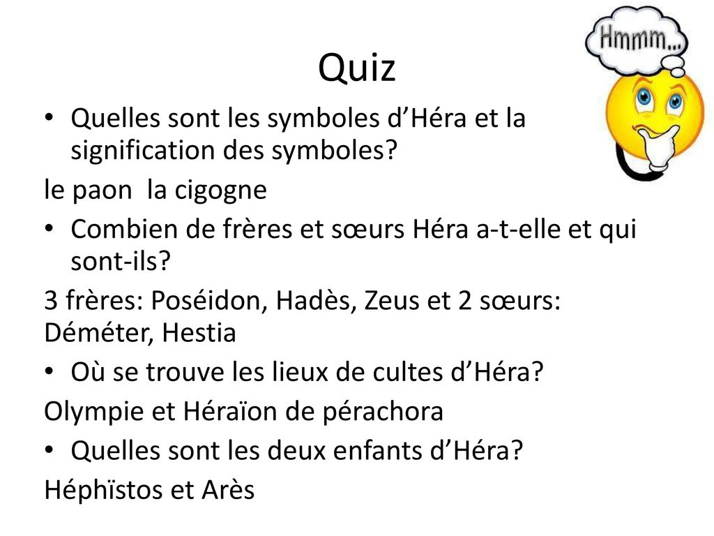 Quiz Quelles sont les symboles d’Héra et la signification des symboles le paon la cigogne.