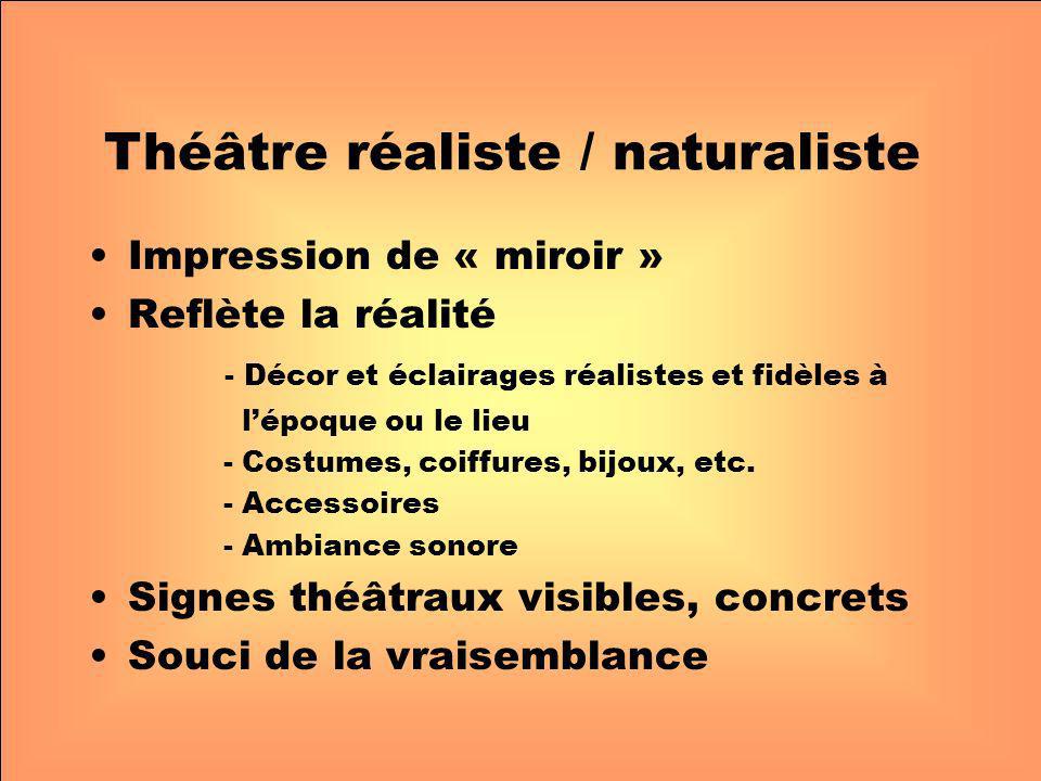 Théâtre réaliste / naturaliste