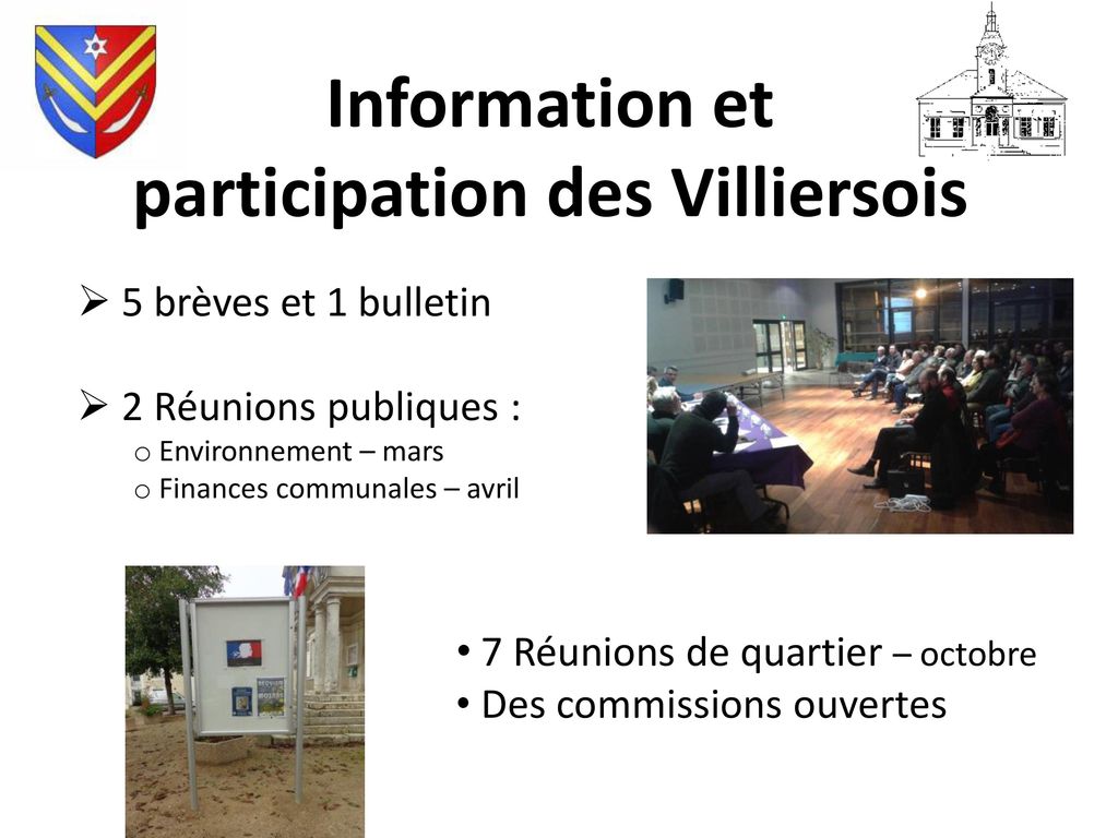 Information et participation des Villiersois