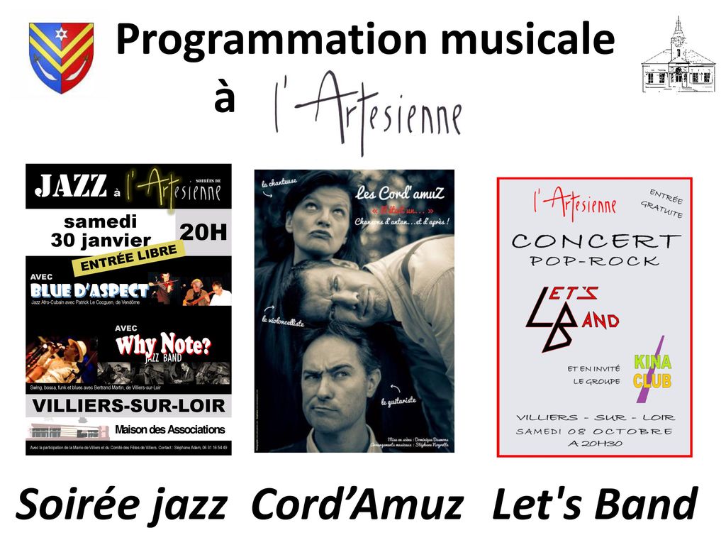 Programmation musicale à Soirée jazz Cord’Amuz Let s Band