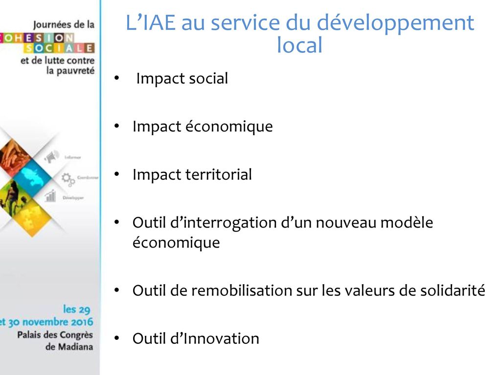 L’IAE au service du développement local