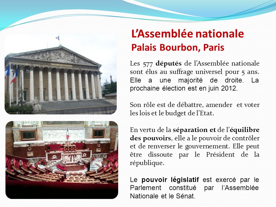 L’Assemblée nationale Palais Bourbon, Paris