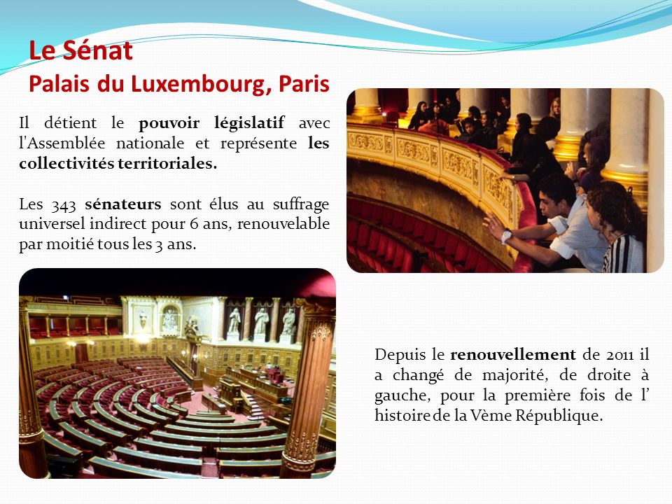 Le Sénat Palais du Luxembourg, Paris