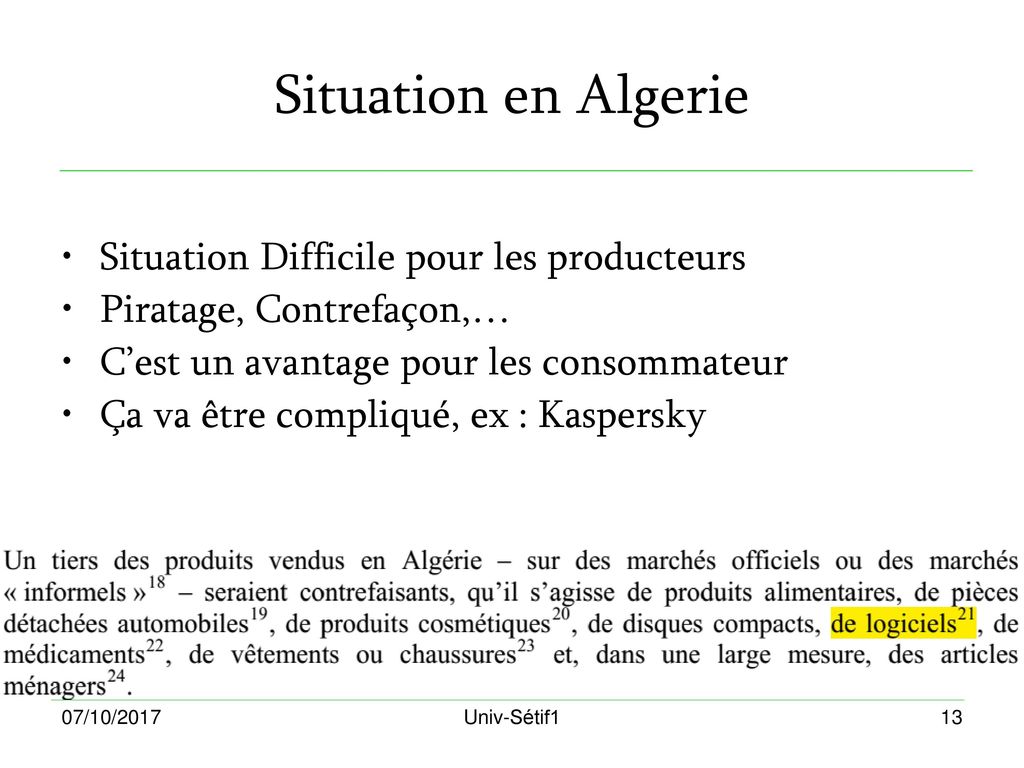 Situation en Algerie Situation Difficile pour les producteurs