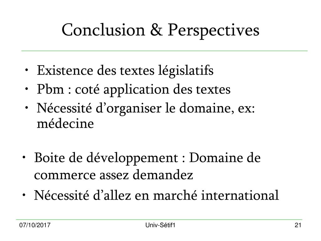 Conclusion & Perspectives