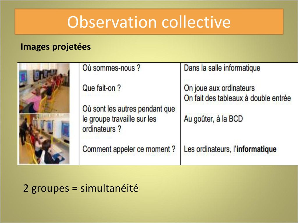 Observation collective