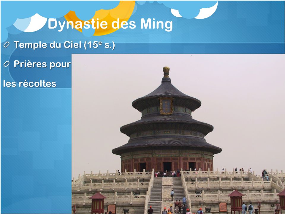 Dynastie des Ming Temple du Ciel (15e s.) Prières pour les récoltes