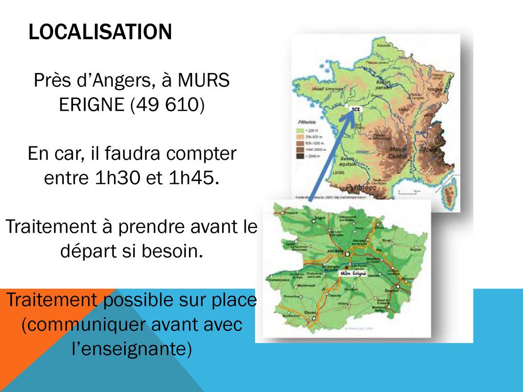 LOCALISATION Près d’Angers, à MURS ERIGNE (49 610)