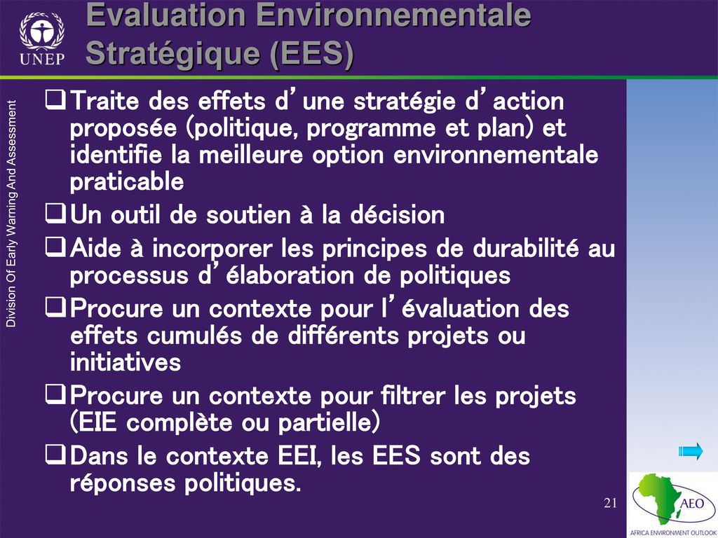 Evaluation Environnementale Stratégique (EES)
