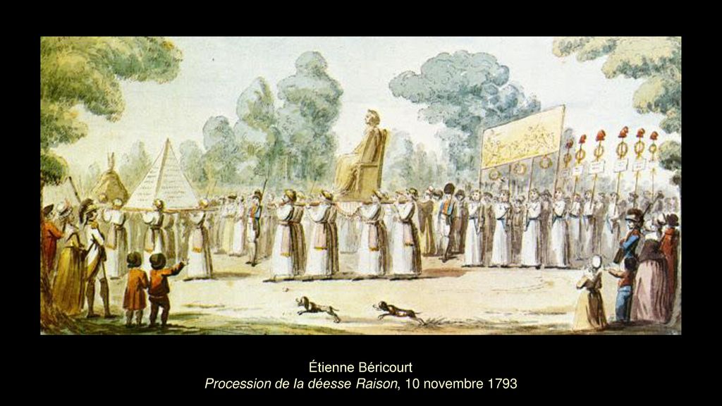 Étienne Béricourt Procession de la déesse Raison, 10 novembre 1793
