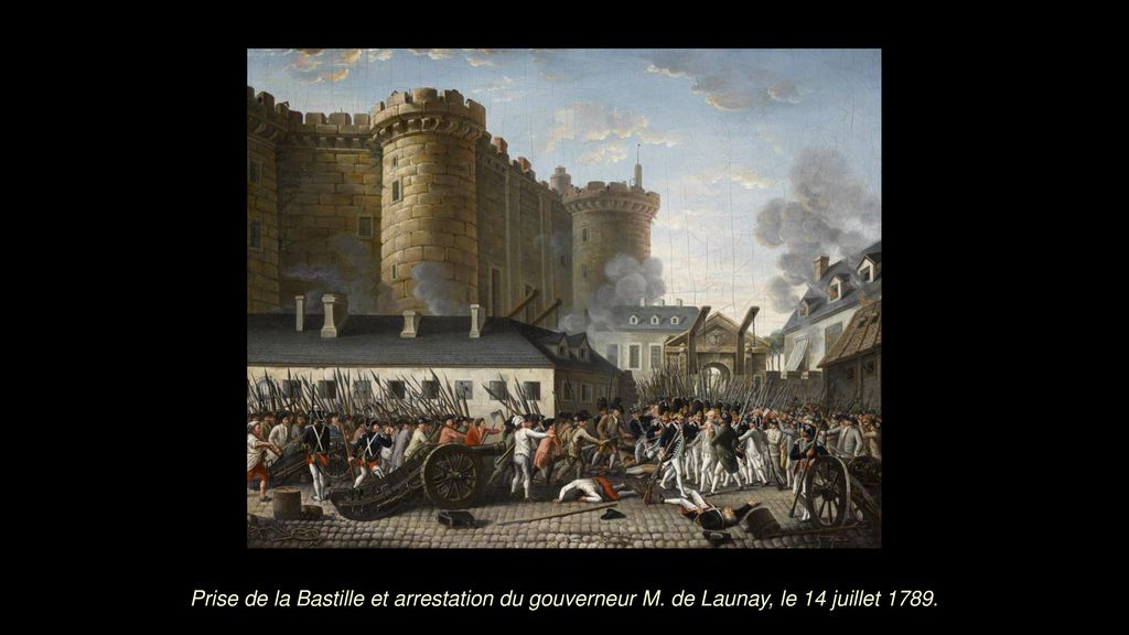 Prise de la Bastille et arrestation du gouverneur M