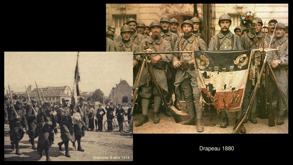Drapeau 1880 Grenoble, 6 août 1914