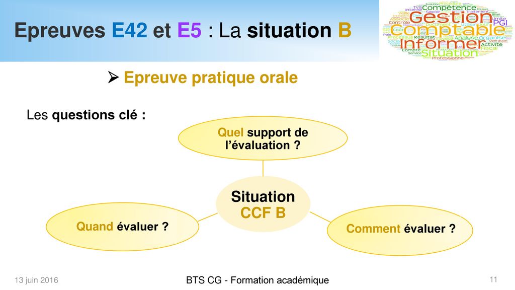 Epreuves E42 et E5 : La situation B
