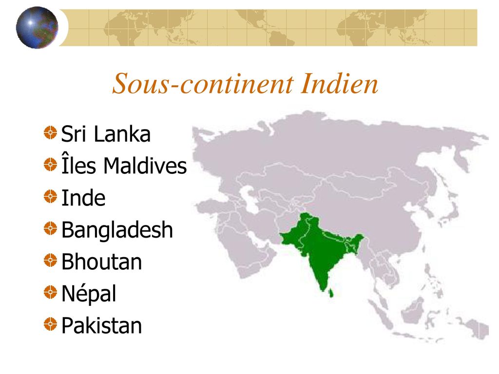 Sous-continent Indien