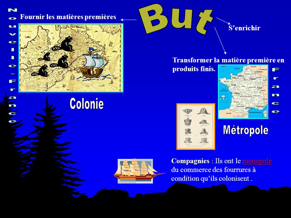 But Nouvelle-France France Colonie Métropole