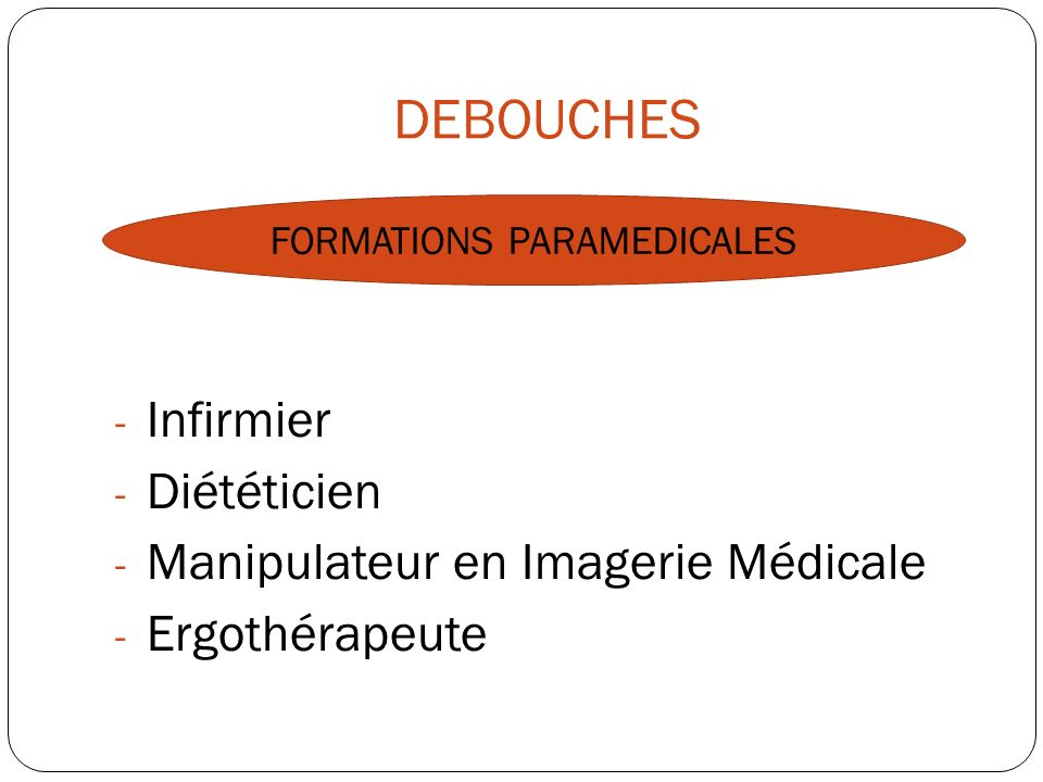FORMATIONS PARAMEDICALES