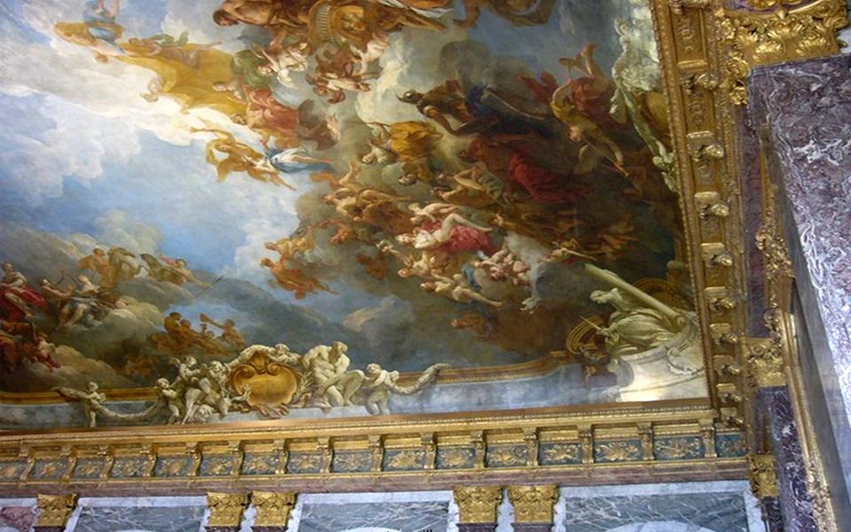 Plafond du salon d’ Hercule du Château de Versailles
