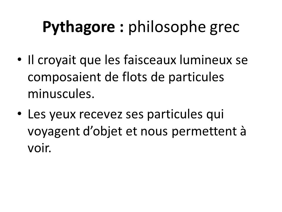 Pythagore : philosophe grec