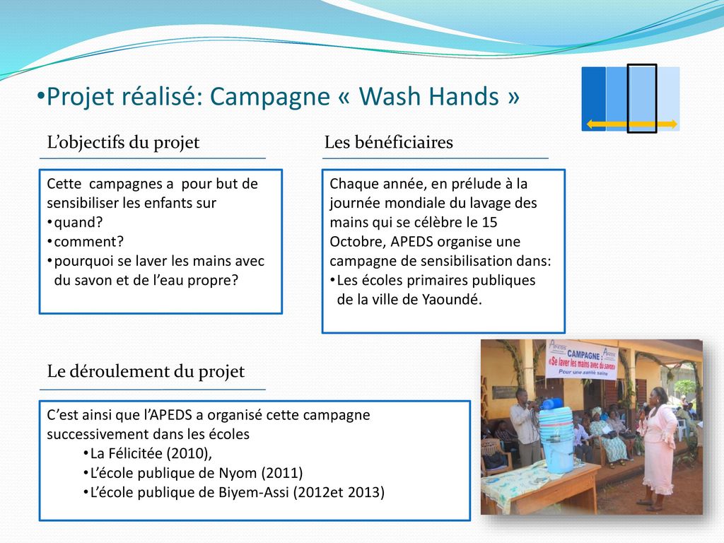 Projet réalisé: Campagne « Wash Hands »