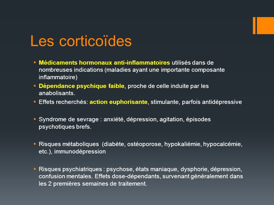 Les corticoïdes